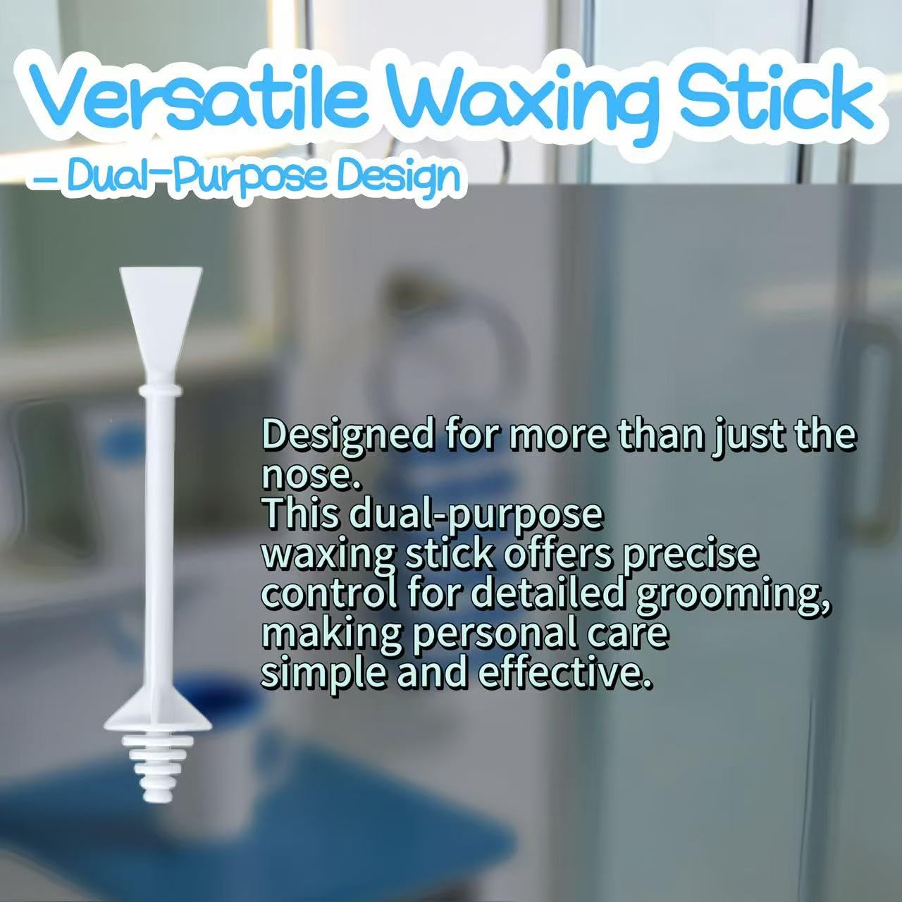 NITOTECA 70pcs Disposable Nose Wax Applicator Sticks – Dual-Ended, Eco-Friendly & Hygienic Grooming for Home, Travel & On-the-Go, Painless Nasal & Ear Hair Removal for Men & Women