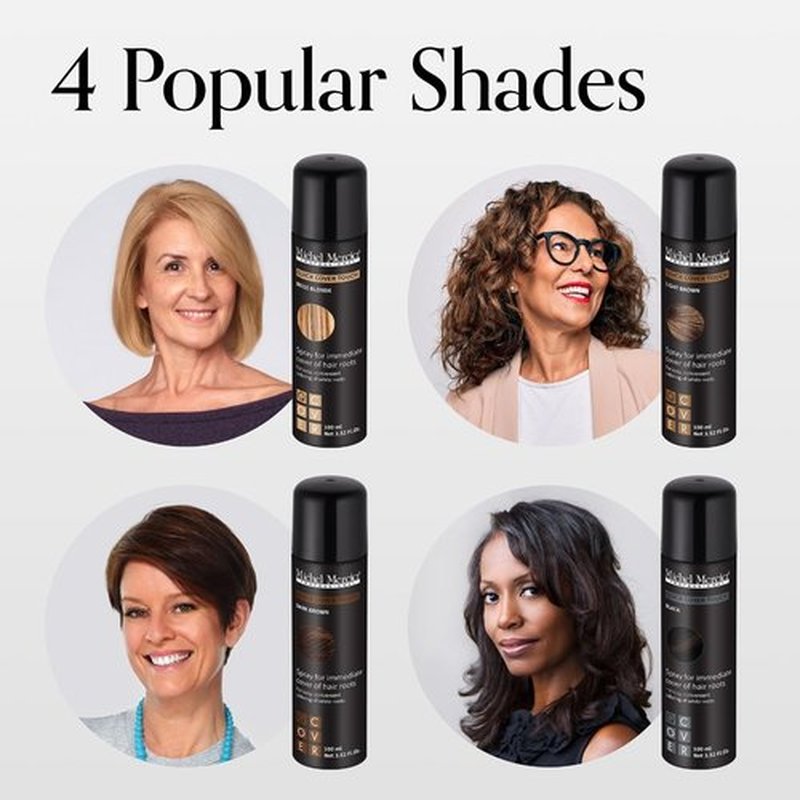 Michel Mercier Hair Root Touch Up Spray - Unique Applicator for Easy Grey Coverage | Beige Blonde