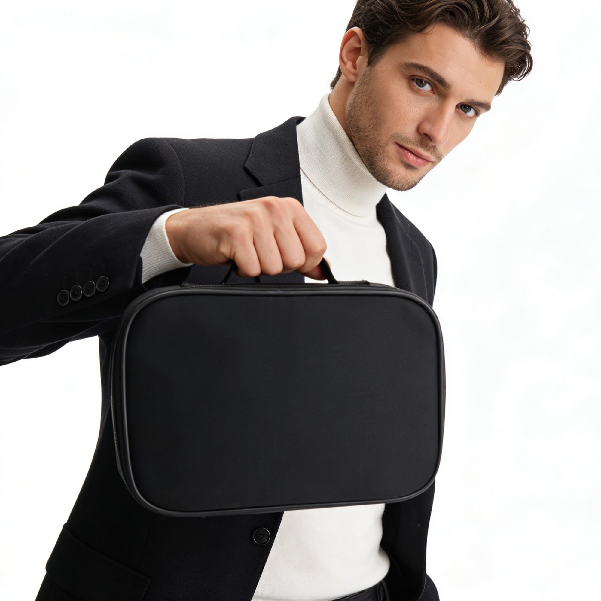 Professional Hair Clipper Case – 11" x 7" Barber Tool Bag & Hairdressing Organizer for Scissors and Supplies