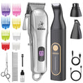 Dog Clippers Grooming Kit with Paw Trimmer for Thick/Matted/Knotted/Hair