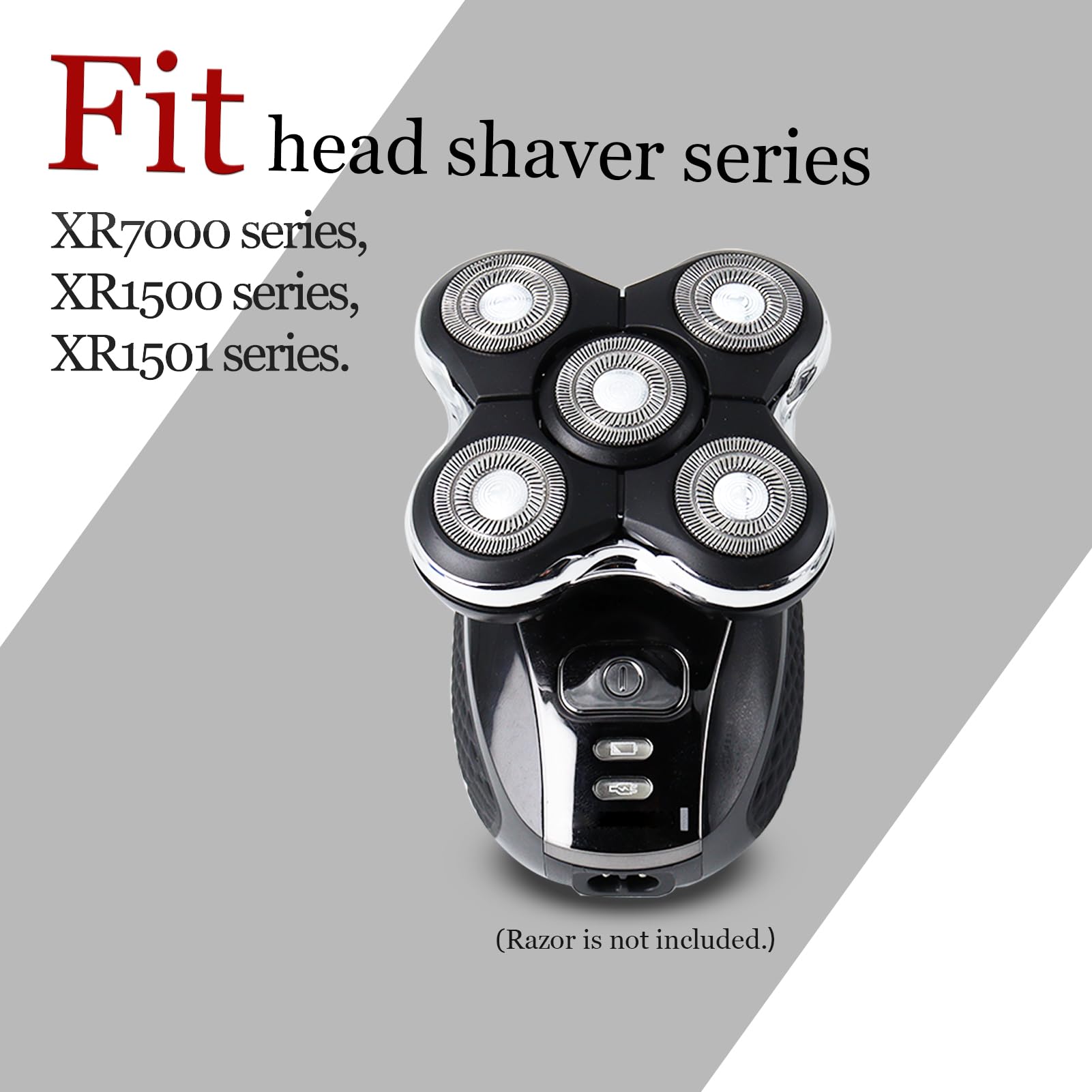 5 Dual Blade Pro Replacement Head for Remington Balder Pro XR7000, Head Shaver Replacement Blade for Close and Smooth Shave, Dry/Wet Use