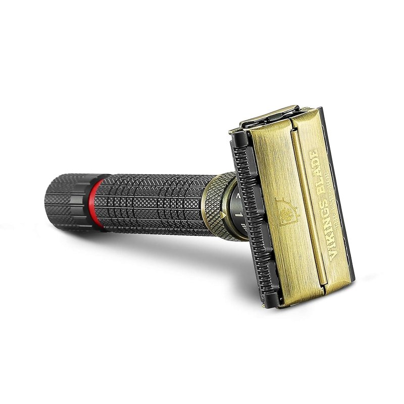 VIKINGS BLADE Adjustable Double Edge Safety Razor - Eco-Friendly & Reusable with Luxury Case | The Emperor “Meiji”