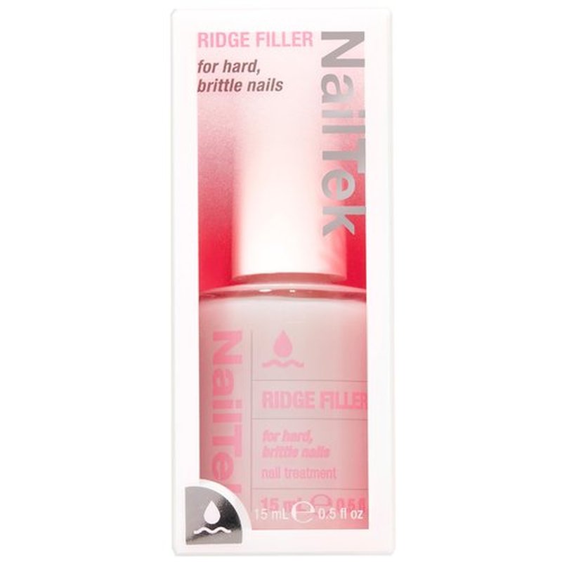 Nail Tek Ridge Filler Formula 3 – Clear Ridge Filler for Nails, Base Coat, Nail Strengthener Polish for Hard & Brittle Nails, 0.5 fl oz