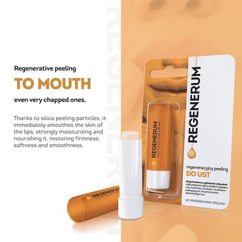 Regenerum - Lip Peeling Treatment - Intensive Moisturization & Nourishment for Chapped Lips - 5g