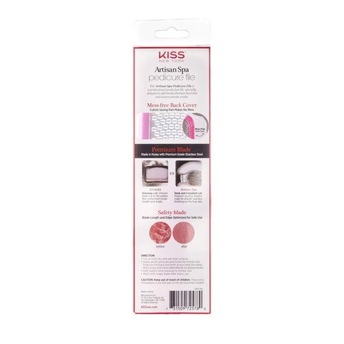 KISS Professional Callus Remover Artisan Spa Pedicure File Premium Blade FF01