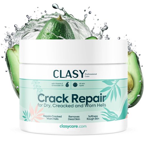 Clasy Care Foot Moisturizing Cream – Hydrating Heel & Foot Cream with Vitamin E and Avocado Oil – Softens Dry, Rough Skin – Nourishing Daily Foot Care, 100 ml