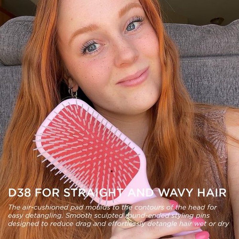 Denman Detangling Paddle Brush - Versatile Hair Detangler & Styler for All Hair Types | Ideal for Men & Women