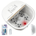 teepten Collapasible Foot Spa Bath Massager with Heat, Pedicure Foot Spa with Bubbles/Timer/Temperature Control, Feet Soak Tub for Home, Office, Relaxation and Stress Relief, Gift for Men and Women