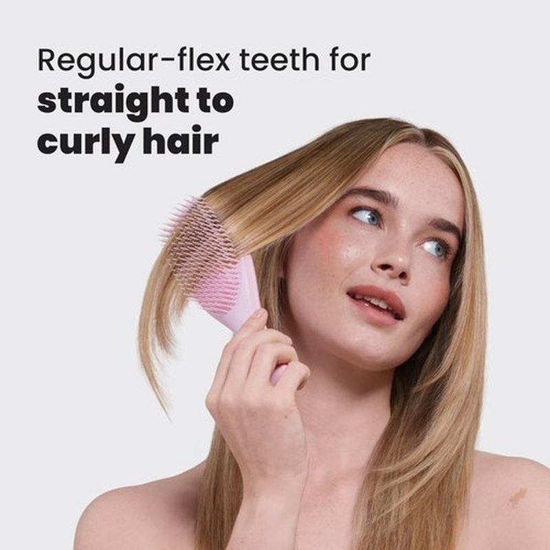 Tangle Teezer Ultimate Detangler Brush - Eliminates Knots & Reduces Breakage | Millennial Pink for Wet & Dry Hair