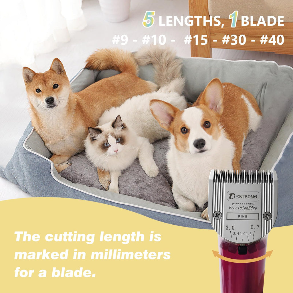 Dog 5-in-1 Adjustable Fine Blade Compatible with Wahl Arco Clipper