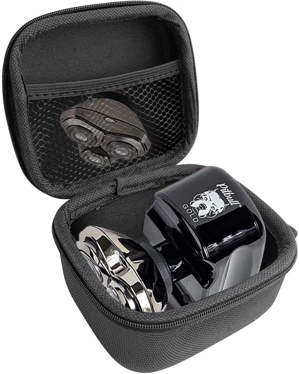 FitSand Hard Case Compatible for Skull Shaver Pitbull Gold PRO GX5 Head and face Shaver
