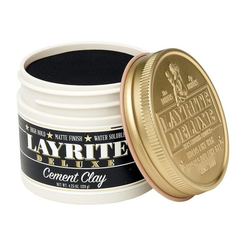 Layrite Cement Clay - Strong Hold Hair Styling Clay | 1 Count for All-Day Control