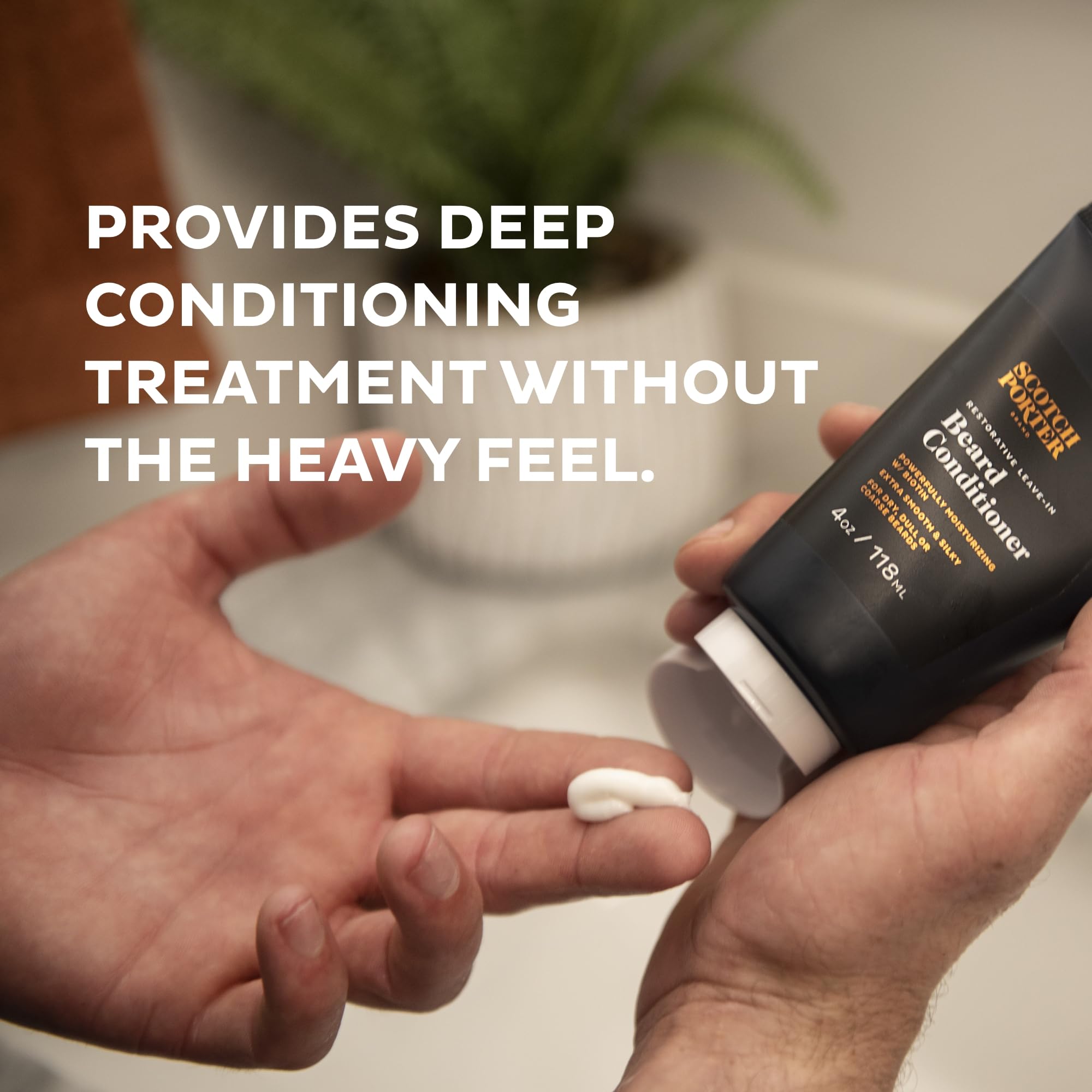 Scotch Porter Beard Care Set: 4oz Leave-in Conditioner, 3oz Balm, 8oz Wash | Non-Toxic, Vegan Formulas Free of Parabens, Sulfates & Silicones