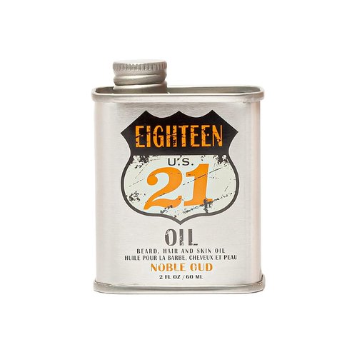 18.21 Man Made Hair, Skin & Beard Oil - Non-Greasy Conditioning Balm with Castor, Jojoba & Argan Oils | Premium Tattoo & Mustache Care