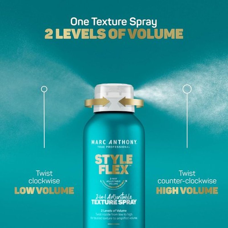 Marc Anthony Texture Hair Spray - 2-in-1 Adjustable Hold for Soft, Defined Styles | 7 oz