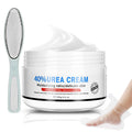 Yunmeng Urea Cream 40 Percent for Feet Maximum Strength, with Foot Mask Covers(50 pairs), Foot Cream for Dry Cracked Heels and Feet, Soft Feel Urea Lotion, 3.5 OZ, Foot Files