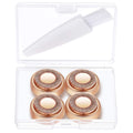 Facial Hair Remover Replacement Heads: Generation 2 Double Halo, Compatible with Finishing Touch Flawless Facial Hair Removal Tool for Women 18K Gold-Plated 4 Count (Not Fit Gen 1 Hair removal device)
