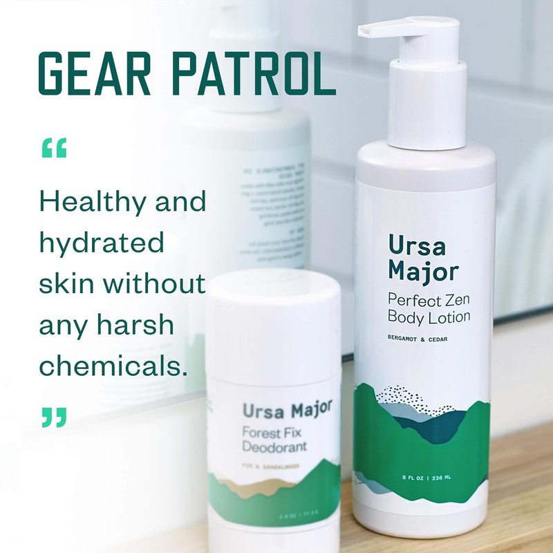 Ursa Major Natural Body Lotion - Vegan & Cruelty-Free Hydrating Formula for All Skin Types | 8 Ounces