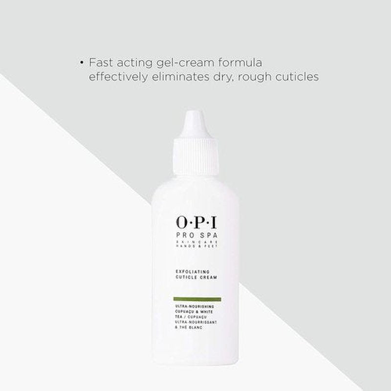 OPI ProSpa Exfoliating Cuticle Cream - Nourishing Gel Formula for Dry, Rough Hands | 0.9 fl oz