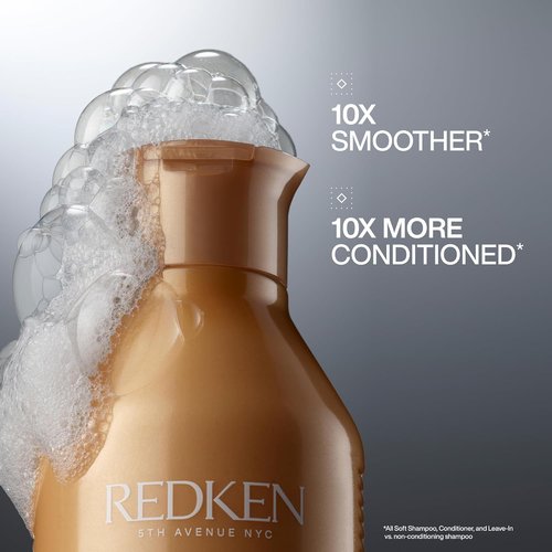Redken All Soft Shampoo - Moisturizing Formula with Argan Oil for Soft, Hydrated Hair | Safe for Color-Treated Hair