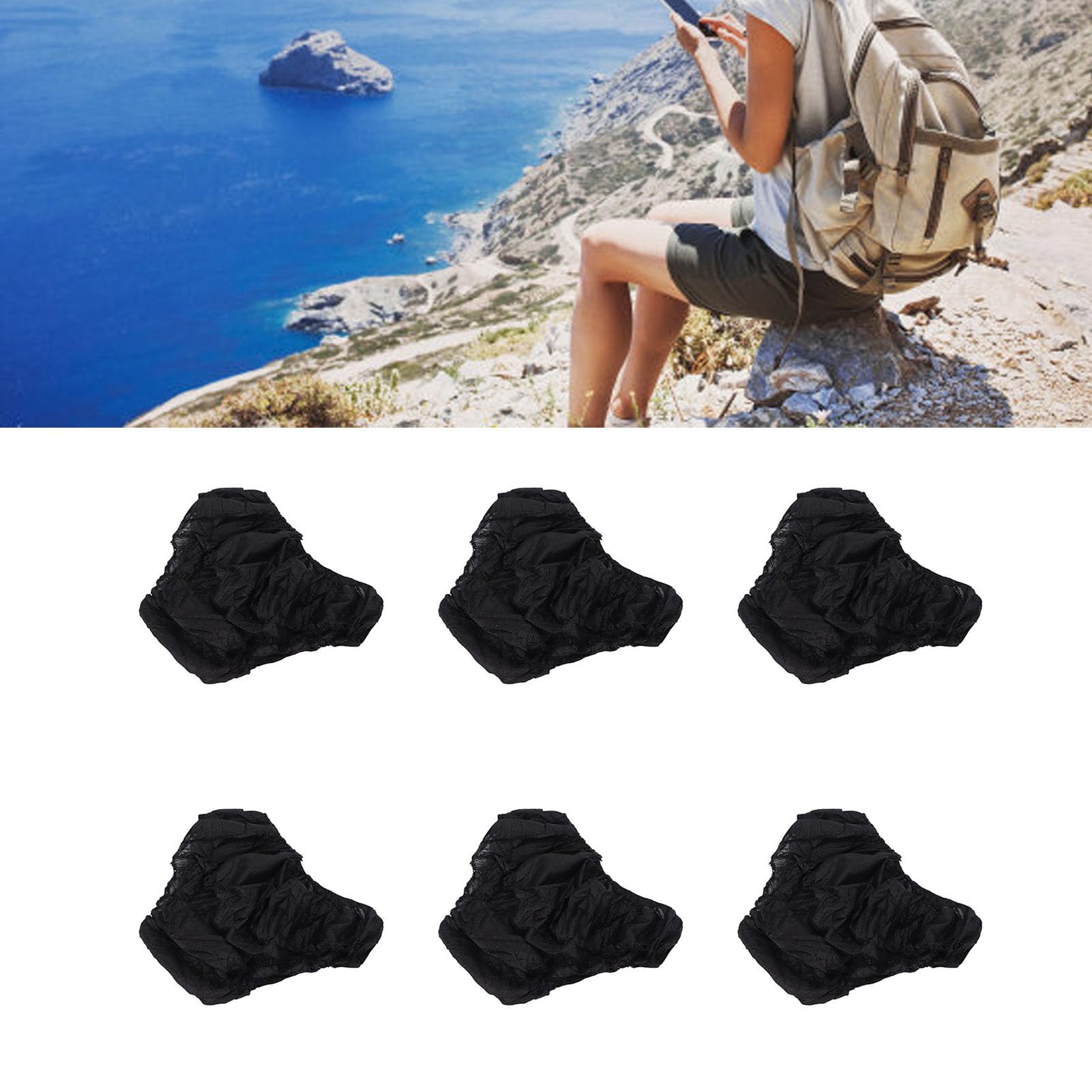 ZASCHMOY 50pcs Disposable Black Underwear, One Size Fits Most Portable Travel Underwear for Women And Men Outdoor Tourism Hotel