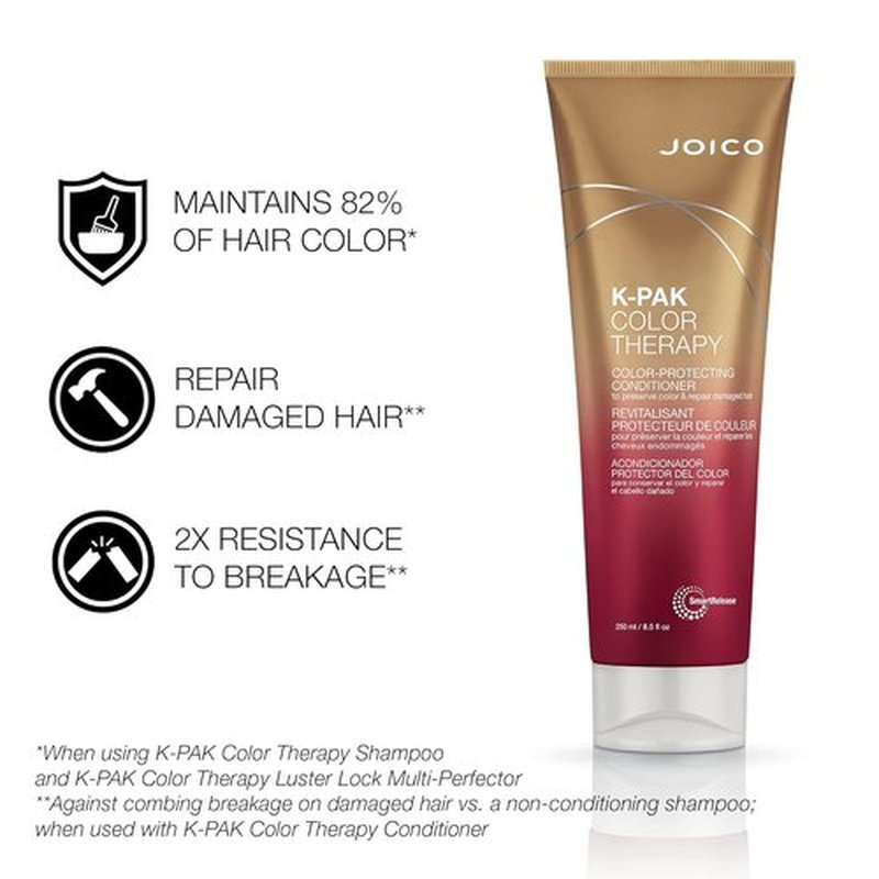Joico K-PAK Color Therapy Shampoo & Conditioner Set - Color Protection & Shine Boost for Treated Hair