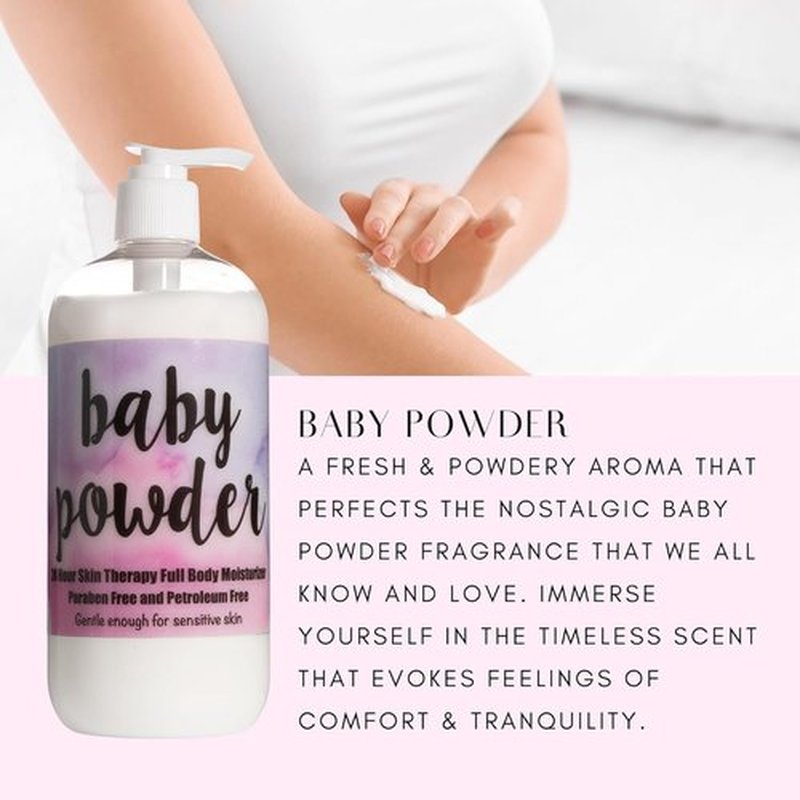 The Lotion Company 24 Hour Skin Therapy Lotion - Baby Powder Scent, 16 Fl Oz