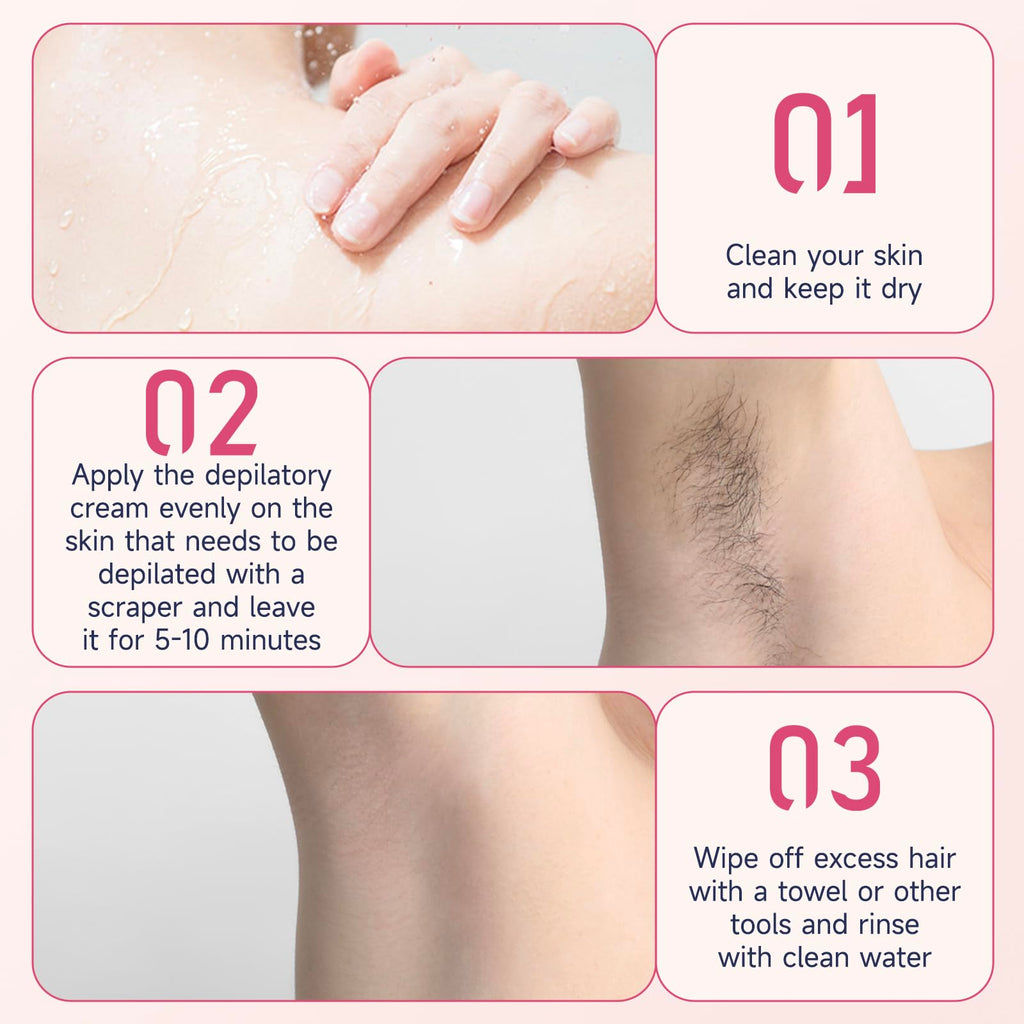 Hair Removal Cream for Women, Bikini Line Depilatory, 4.32 Fl Oz