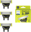 Philips OneBlade | 360 Flex Blade Razor - 3 Pack for Effortless Grooming and Precision Trimming