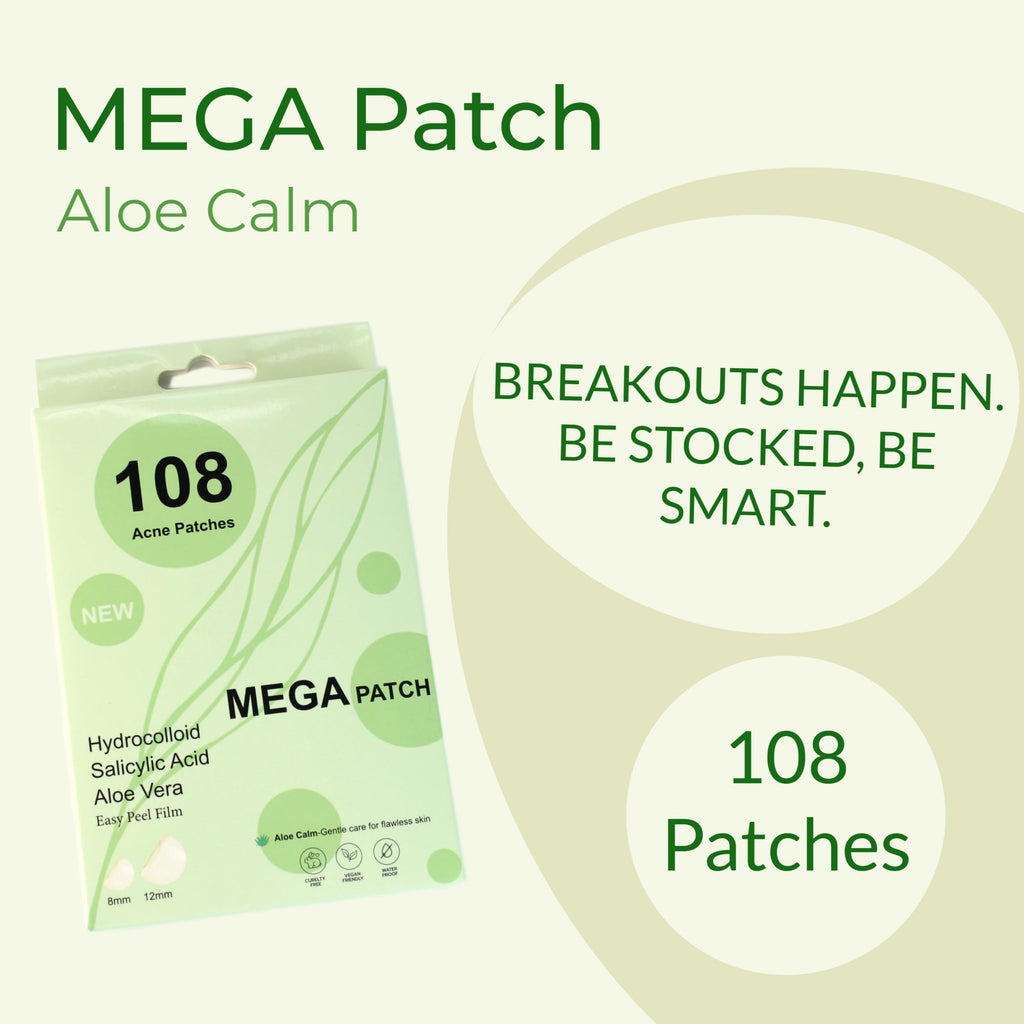 Fast Acting Pimple Patches with Hydrocolloid, Saycilic Acid and Aloe Vera | 108 ct (60 x 8mm + 48 x 12mm) | Reduces Spot Risk | Invisible Acne Patches | Treatment for Zits, Blemishes, Acne & Pimples.