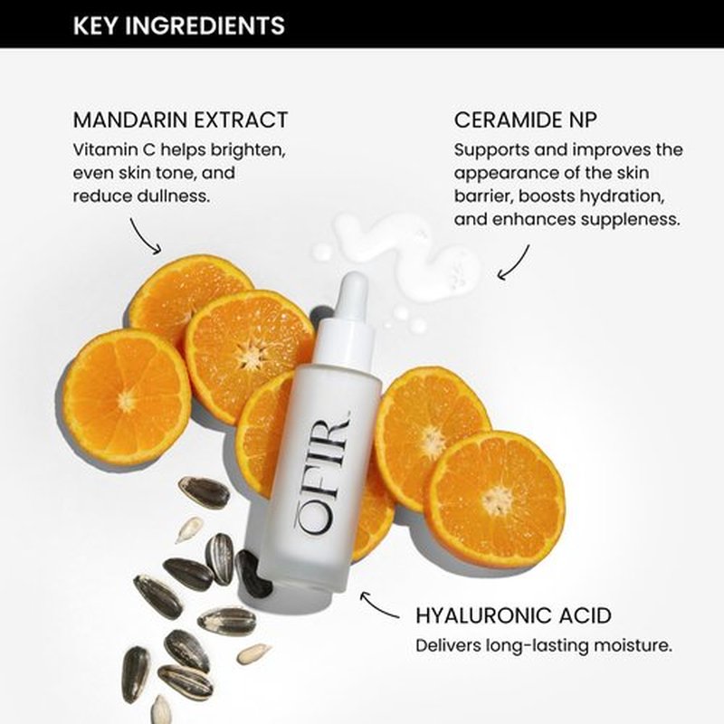OFIR Face Milk Hydrating Cream Serum for Dewy Radiance | Lightweight Hydrating Face Serum for Women | Brightening Sheer Glow Primer | Daily Skin Care Formula | Smoothing Finish | 1 FL OZ Bottle