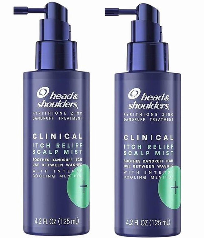 Head & Shoulders Itch Relief Scalp Mist Spray - Leave-In Dandruff Treatment for Dry, Itchy Scalp | 4.2 oz, Pack of 2