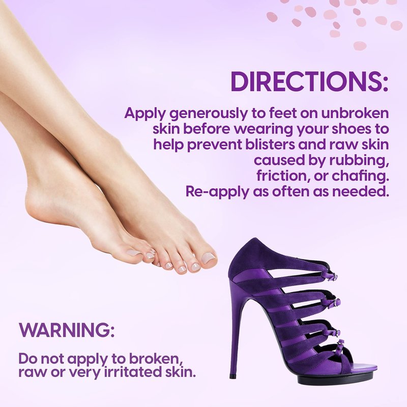 Vanibiss Foot Anti-Blister Balm - Foot Blister Prevention - Anti-Friction Balm Stick & Chafing Relief for Feet - Heel Blister Blocker - Prevent Shoe Strap Friction - Natural Care for Feet (0.45oz)