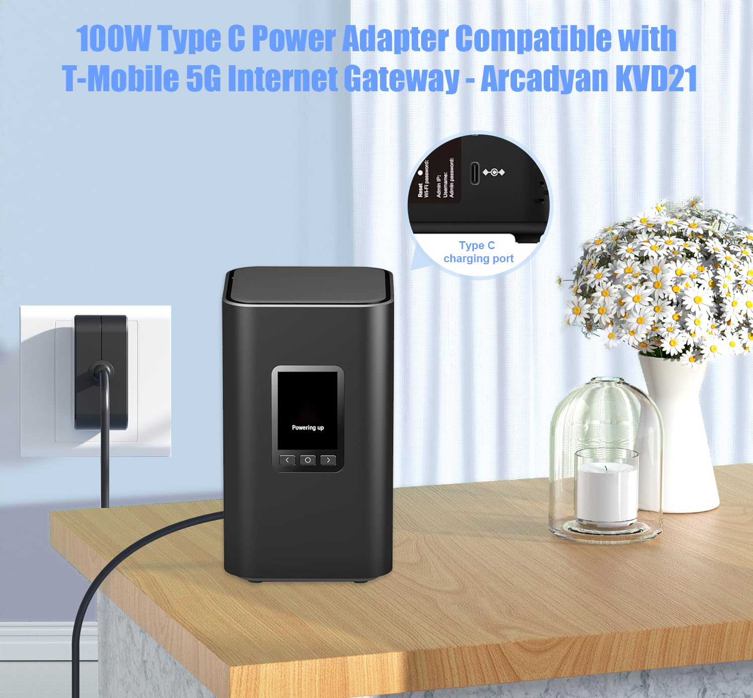100W USB C Fast Charger Compatible with Steam Deck, Switch 2 Power Cord