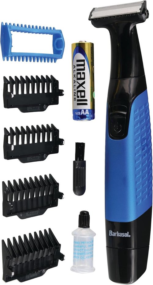 Barbasol Battery Powered Single Blade Razor - Smooth Shave with Precision Cutting