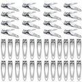 NATZERAT 50 Pack Nail Clipper SetStainless Steel Nail Clippers Bulk，Portable Nail Cutter Manicure Kit Toe Nail Clippers for Women Man Adult Homeless Care