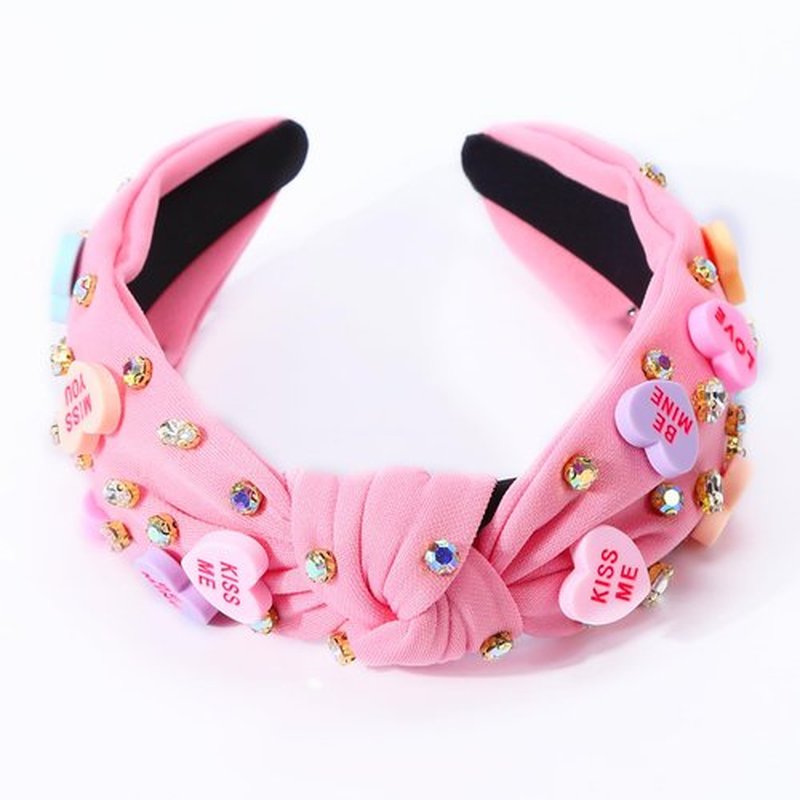 DATANSUN Valentines Headband【Adjustable】【Lightweight】【Premium Material】 Valentines Day Accessories For Women，Pink