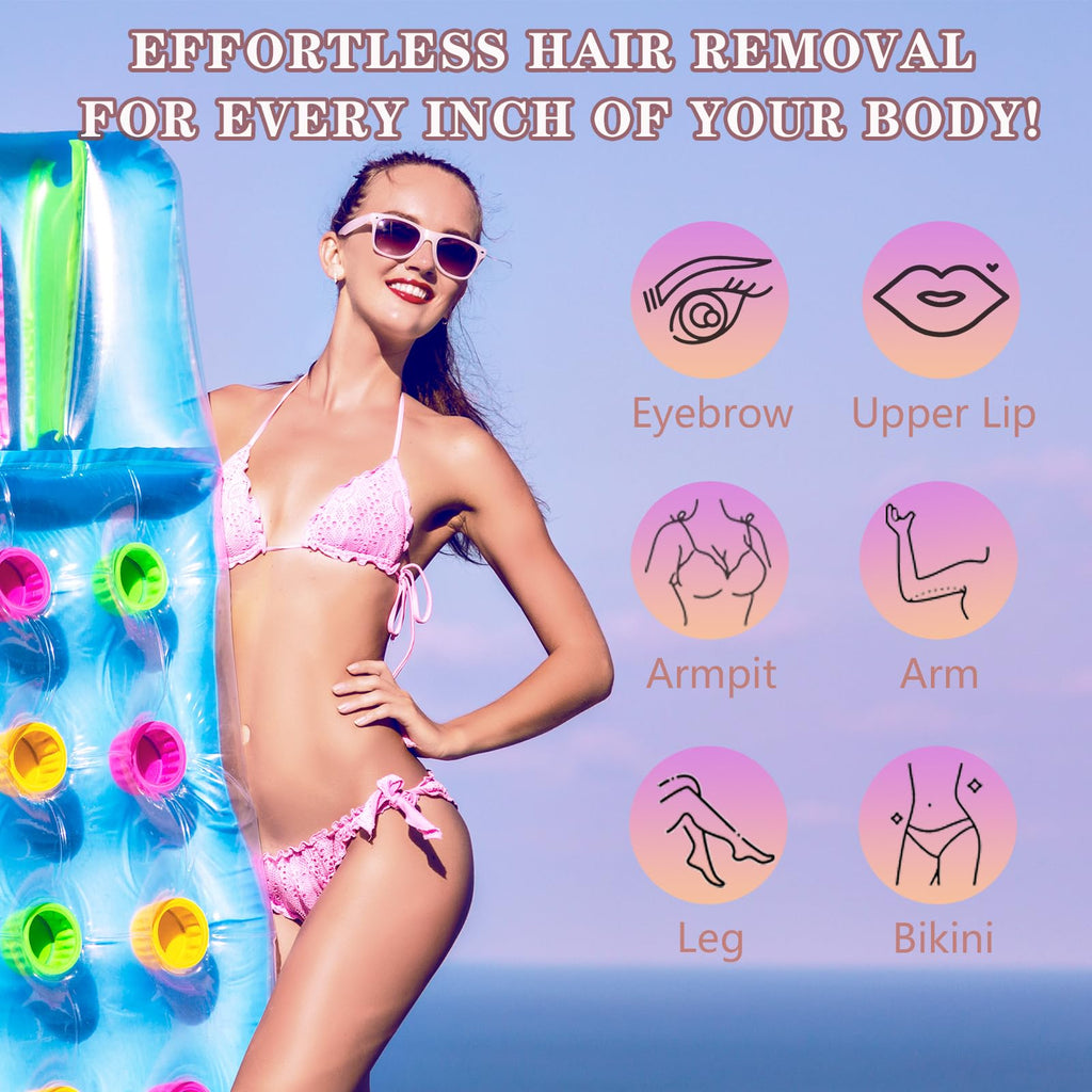Bikini Trimmer for Women, 4 in 1 Electric Razors for Women Pubic Hair, Epilator and Electric Callus Remover Set, Wet/Dry Use Body Hair Trimmer, Rechargeable Hair Removal for Bikini Legs Underarm Arm