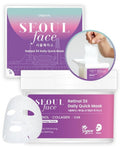 DERMAL Seoul Face Retinol + LHA Daily Quick Sheet Mask, 36 Count Pull-Out Dispenser Box with Tweezers, Pore & Wrinkle Care, Collagen + Peptides, Vegan Tencel