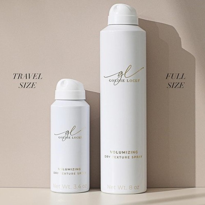 Goldie Locks Volumizing Texture Spray - Instant Volume and Lift - Invisible Matte Finish - Flexible Hold - Safe for Extensions & Color-Treated Hair - Protein-Free - 8 fl oz