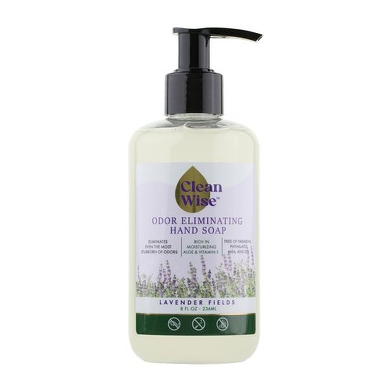 CLEANWISE Odor Eliminating Hand Soap, 8 fl oz (1 Pack, Lavender)