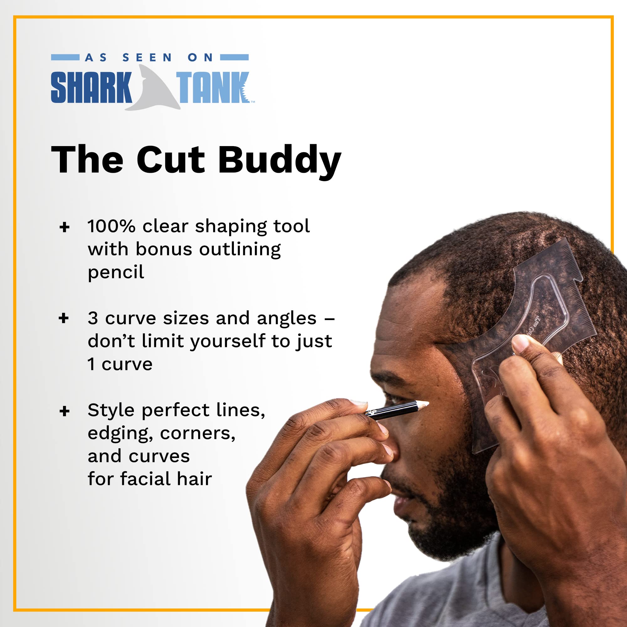 The Cut Buddy 35-Piece Beginner Trimming & Clipper Kit | Hair & Facial Hair Cutting Set | Simple DIY Barber Kit for Men | As Seen on Shark Tank