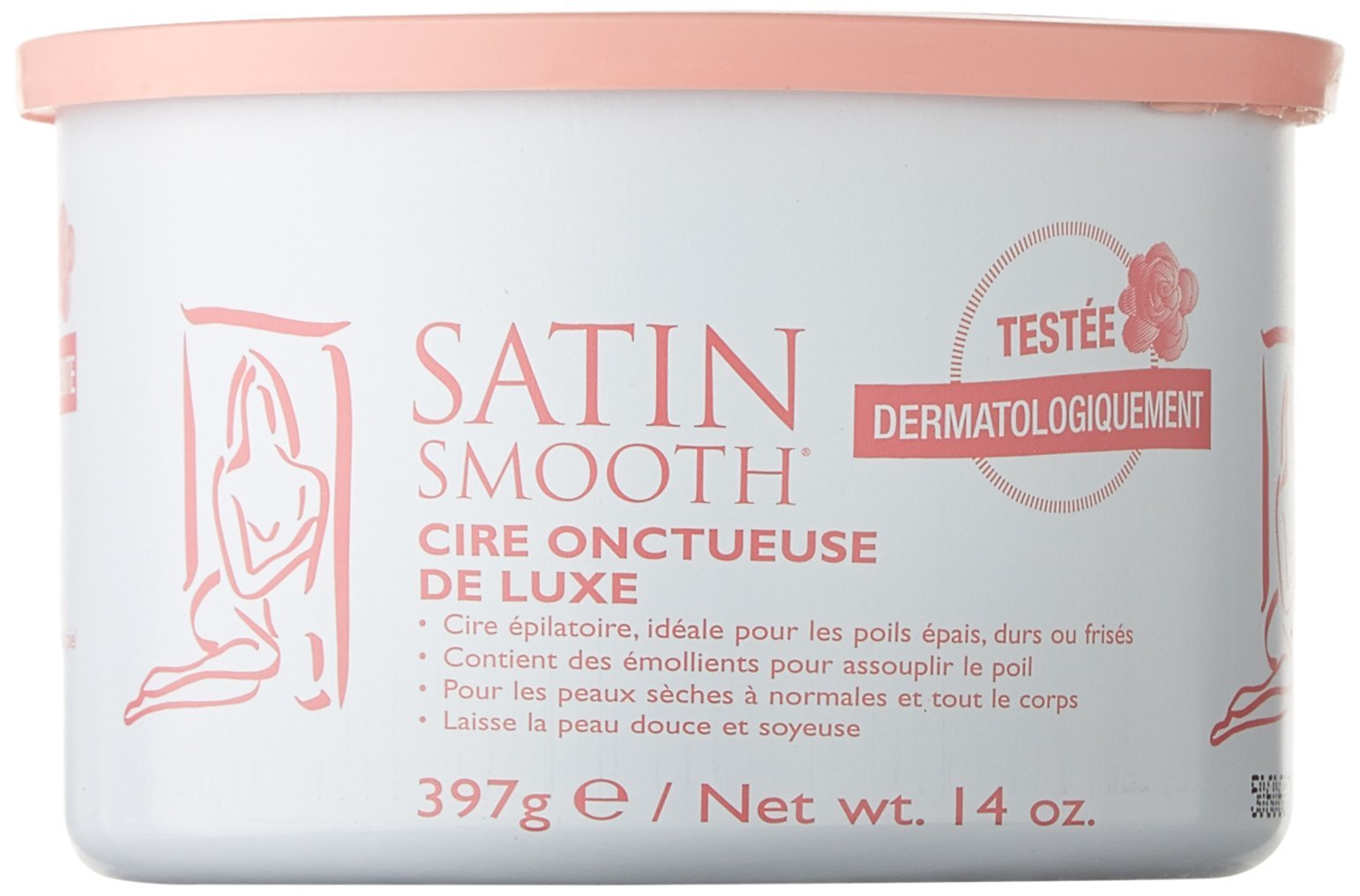Satin Smooth Deluxe Cream Pot Wax, 14 Ounce