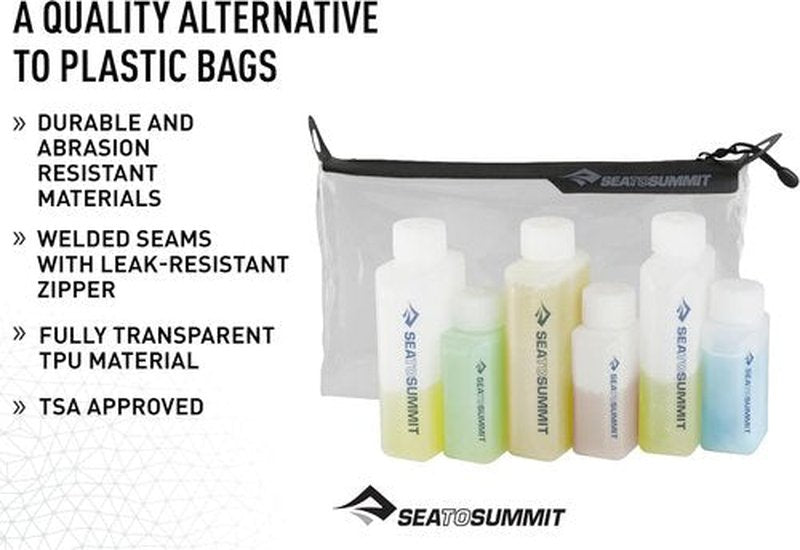 Sea to Summit Travel System - TSA-Approved Clear Zip Pouch with Travel Bottles & Packing Cube