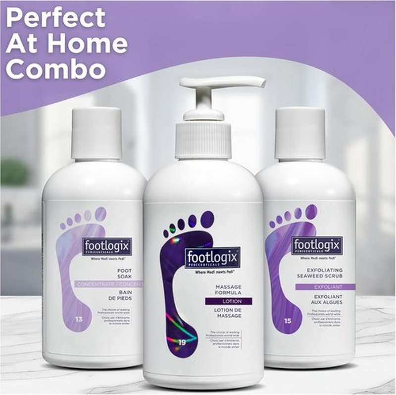 Footlogix Foot Soak Concentrate - Gentle Cleansing Foot Bath Soak for Softening Dry Feet | 8.45 oz