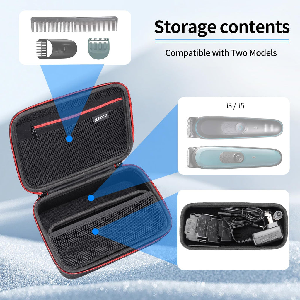 RLSOCO Carrying Case for Gillette i7/i5/i3 Intimate Men’s Premium Pubic Hair Trimmer (Case Only)