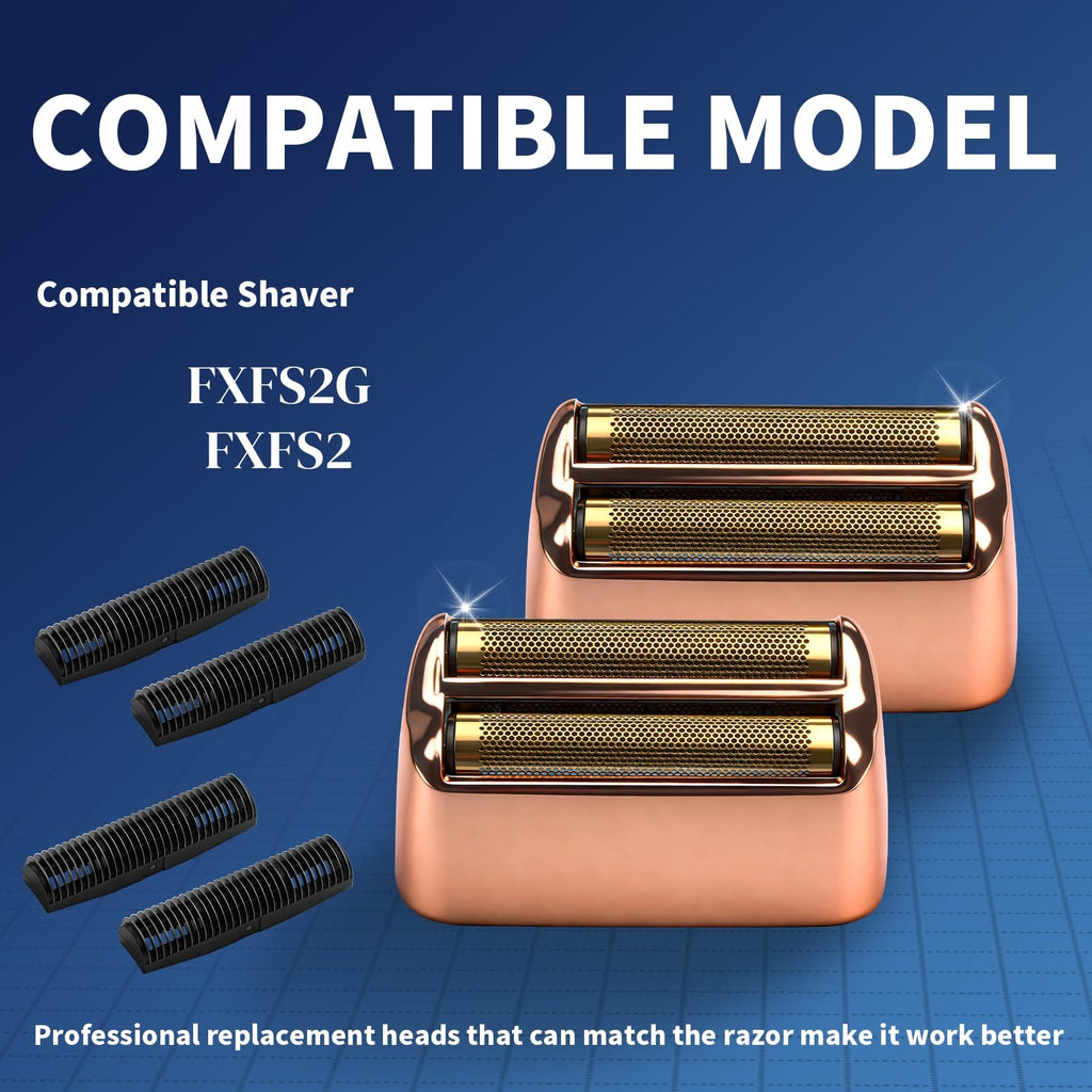 Shaver Replacement Foil & Cutters Compatible with BaBylissPRO FXFS2 Heads
