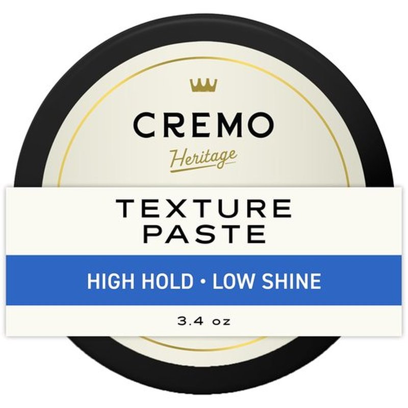 Cremo Hair Styling Texture Paste - Premium Barber Grade Formula for Effortless Styling | 3.4 Oz