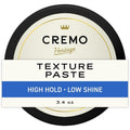 Cremo Hair Styling Texture Paste, Premium Barber Grade Texture Paste for Hair Styling, 3.4 Oz