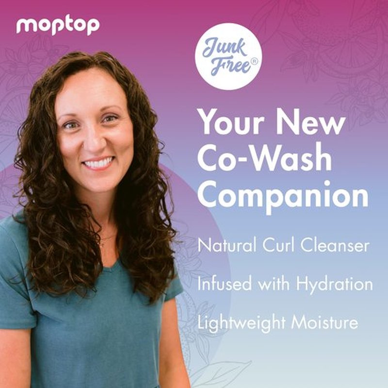 MopTop Cowash Cleansing Conditioner - Moisturizing Curly Hair Care for Frizz Control | Citrus Medley, 8oz